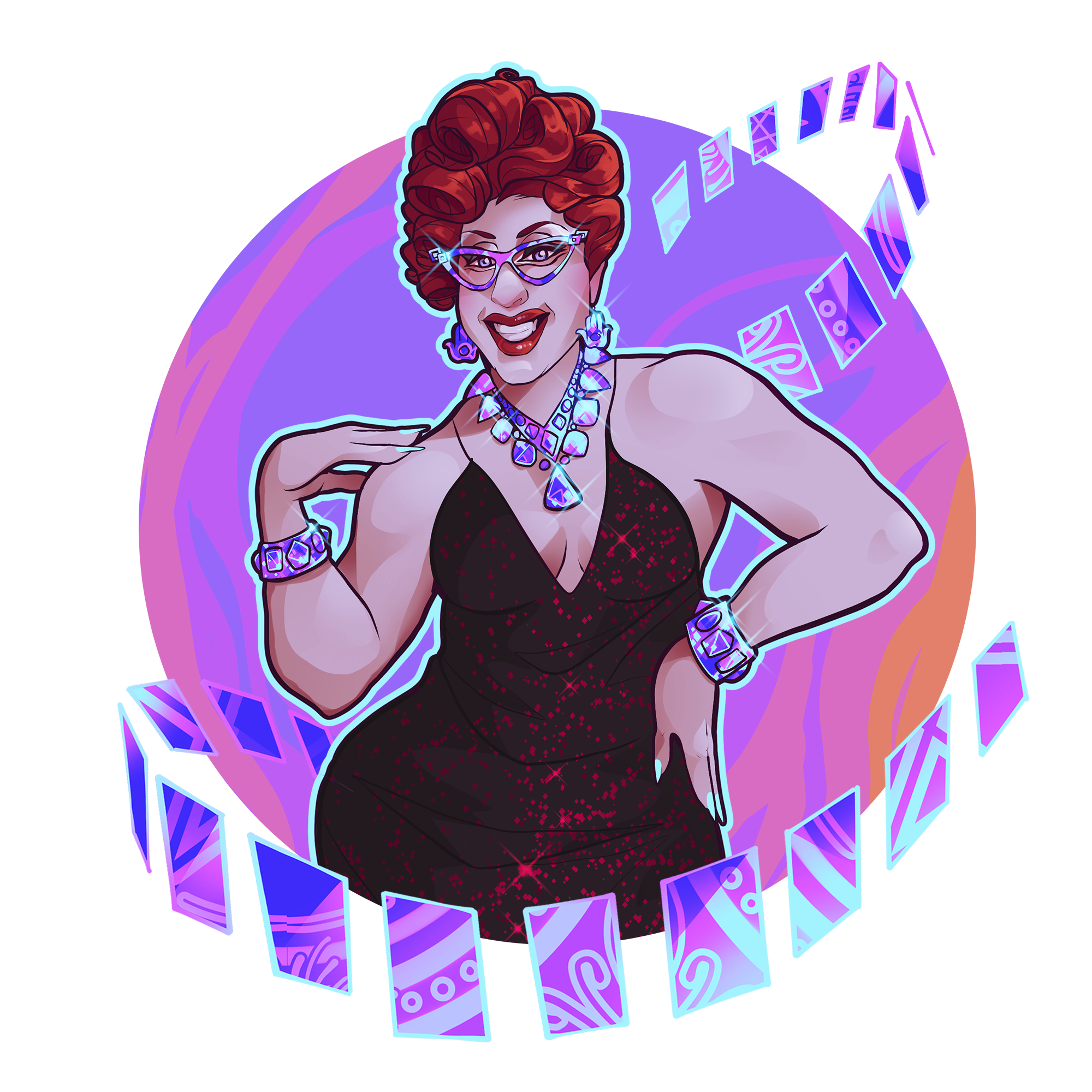 Queen of Glam Tarot Logo